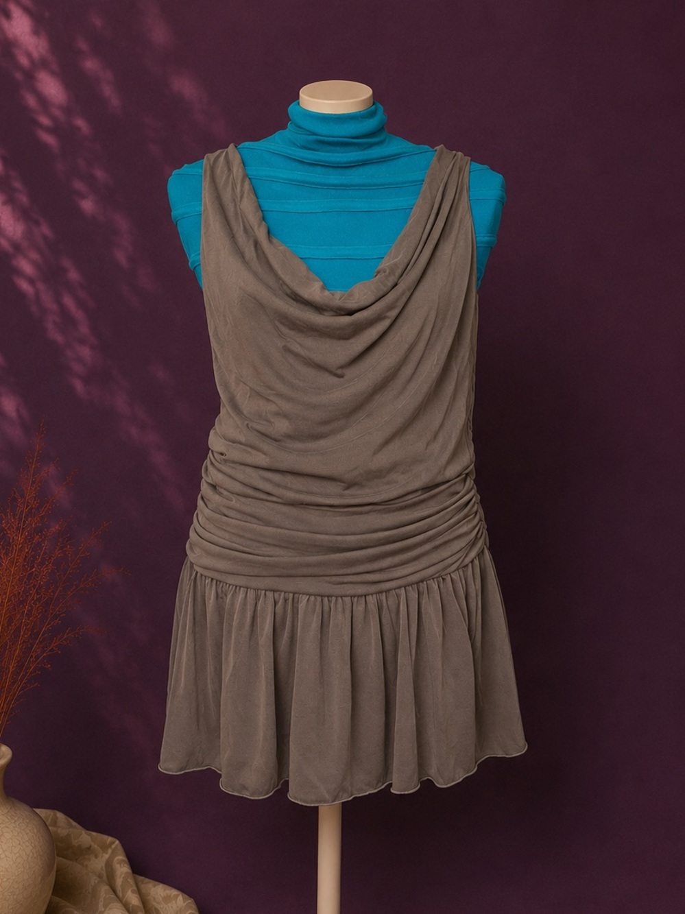 Urban outfitters draped cowl neck